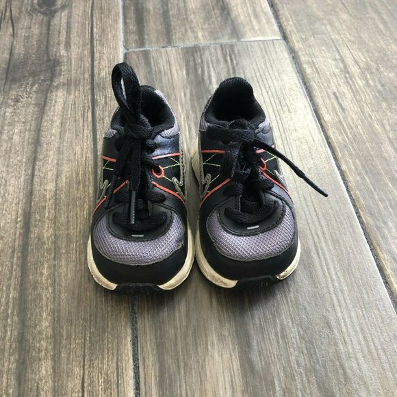 Nike Kids T-Run 5 443991-007 Multicolor Lace Up Sneakers Shoes Size 4c - Picture 4 of 9